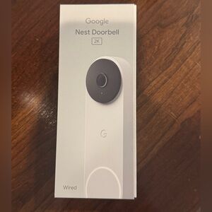 Google Nest Doorbell (Wired, 3rd Gen) - works with Google Home 2025 Model - Snow